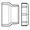 1 1/2 DWV TRAP ADAPTER - - DWV